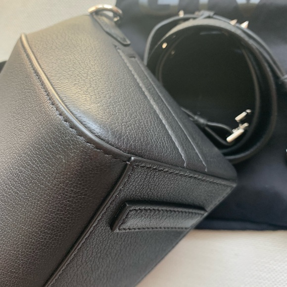 Mini antigona in black sugar with silver hardware - Picture 10 of 12